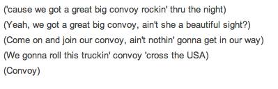 convoy lyrics