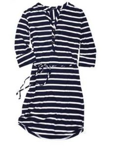 a striped dress on a white background