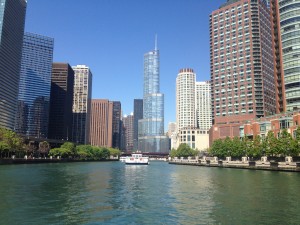 A Chicago “must-do” – the architectural boat tour.