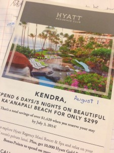 a flyer with a picture of a resort