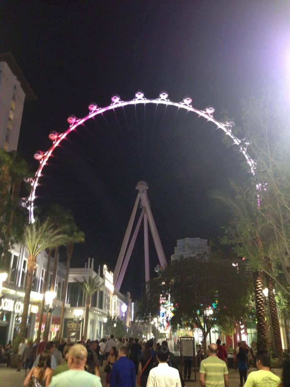 a ferris wheel in the night