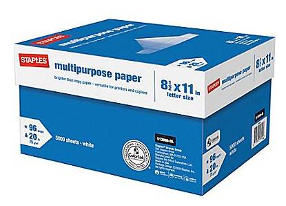 a box of paper with a white cover