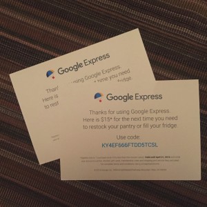 Google Express is throwing money at me. You, too?